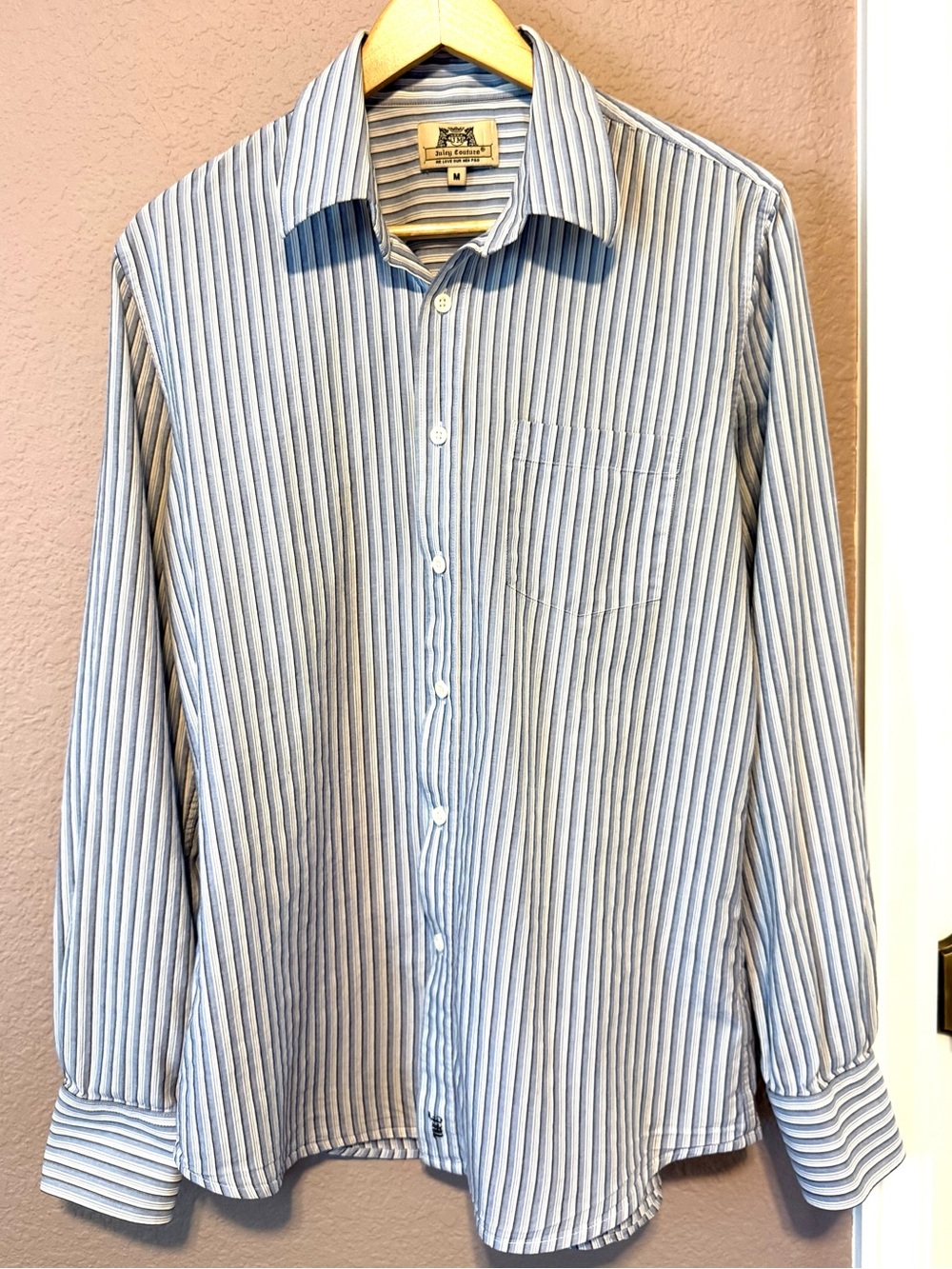 Juicy Couture Y2K Men’s Button Up Down Shirt Top